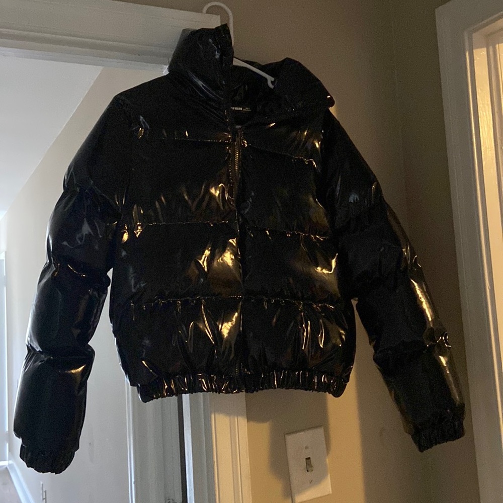 I have a black bubble coat, never worn and originally from BlushMark. Size small